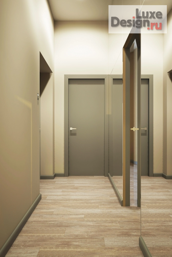 Дизайн интерьера трехкомнатной квартиры "ЖК "Мирный" г. Сургут Дизайн трехкомнатной квартиры 90м2" (фото 3)