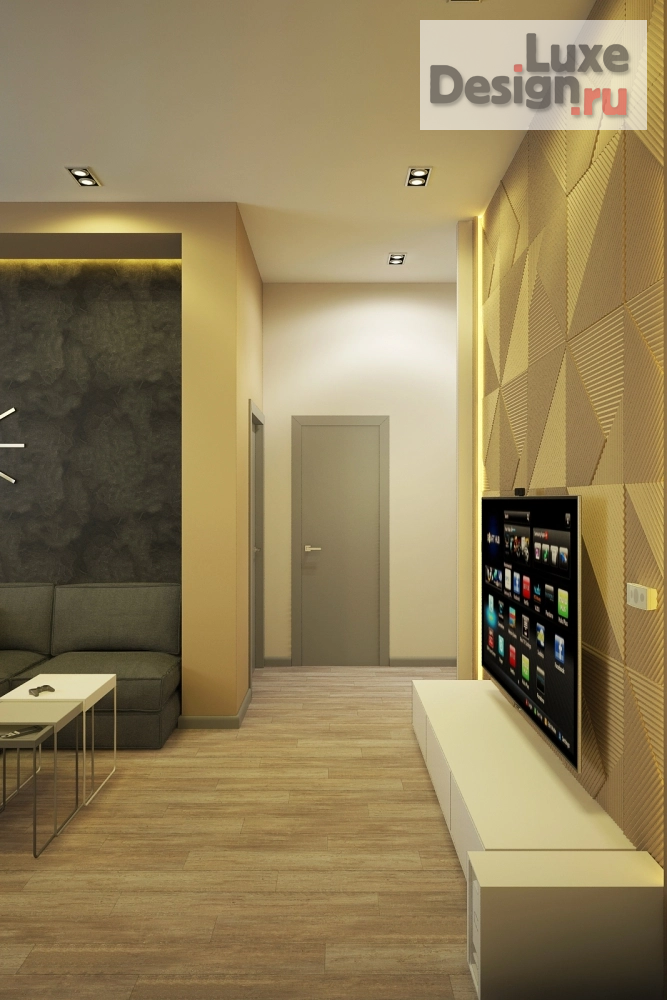 Дизайн интерьера трехкомнатной квартиры "ЖК "Мирный" г. Сургут Дизайн трехкомнатной квартиры 90м2" (фото 14)