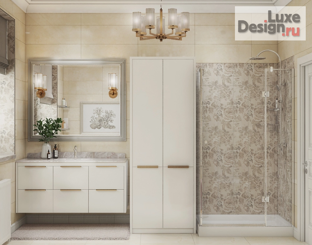 Дизайн интерьера четырехкомнатной квартиры "Комфорт для жизни. Проект квартиры в стиле современная классика" (фото 9) от дизайнера Анна Сакаро Дизайн интерьера четырехкомнатной квартиры "Комфорт для жизни. Проект квартиры в стиле современная классика" (фото 9)