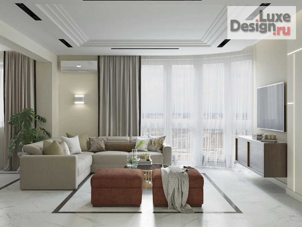 Дизайн интерьера квартиры "Дизайн интерьера квартиры площадью 107 метров кв." (фото 4)