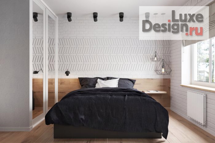 Дизайн интерьера двухкомнатной квартиры "Интерьер с элементами дерева" (фото 6)