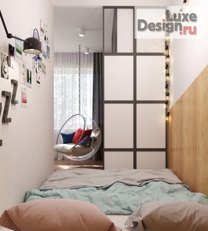 Дизайн интерьера двухкомнатной квартиры "Интерьер с элементами дерева" (фото 8)